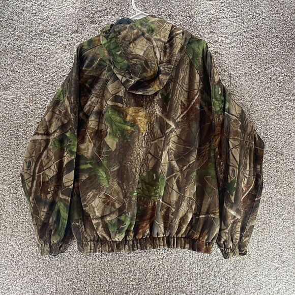 Scent Blocker Plus Frontier Jacket Mens Large Camo Hooded Hunting Real Tree Camo - Picture 9 of 13